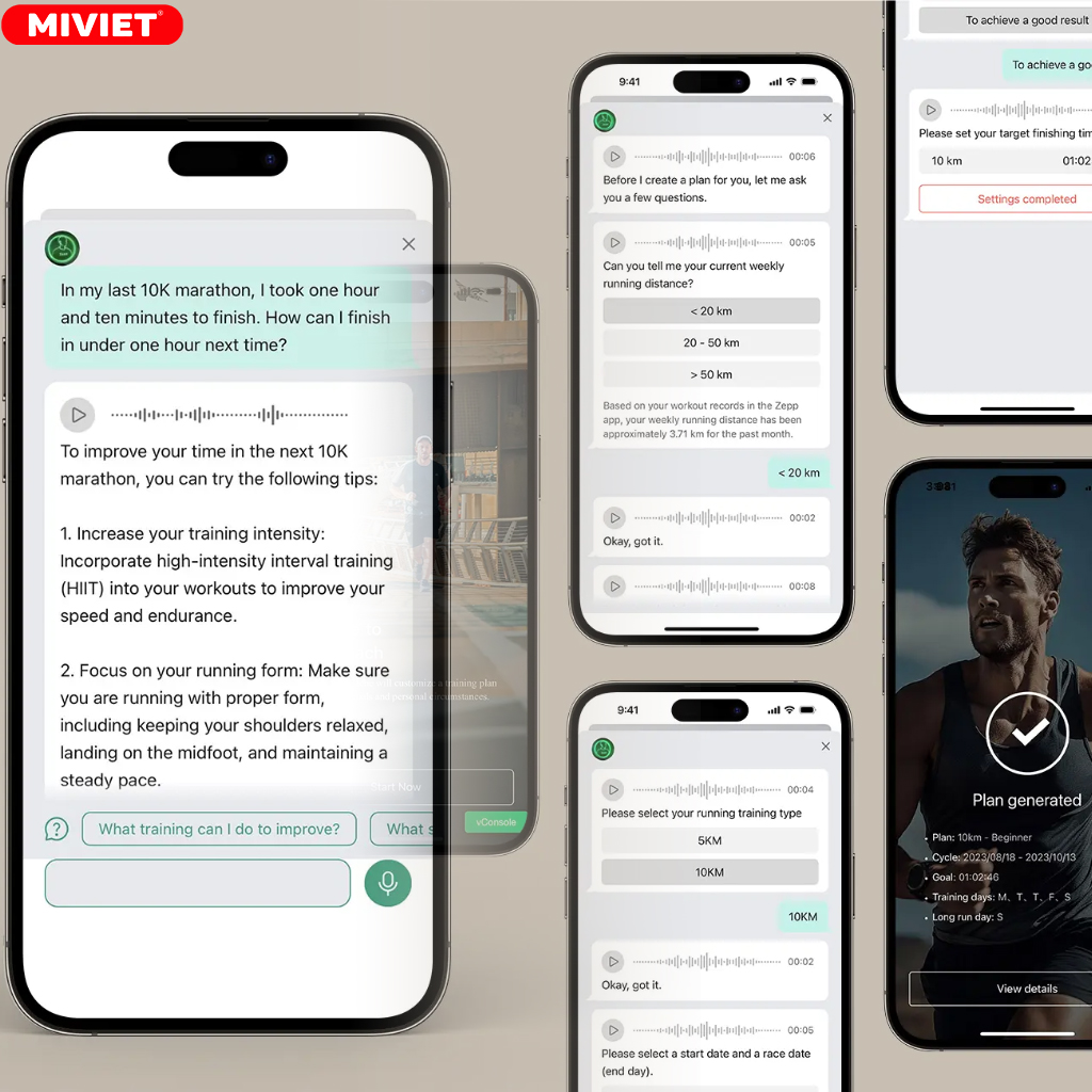 Đồng hồ thông minh Amazfit Balance - New 2024 Zepp Coach ™ của đồng hồ Amazfit Balance giúp bạn đặt ra lộ trình tập luyện