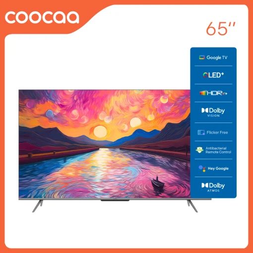 Google Tivi Coocaa 65Y72 Pro 4K QLED 65 inch - Quốc Tế - Hàng Chính Hãng