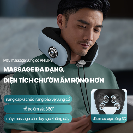 Chức năng máy massage cổ vai gáy PHILIPS PPM3304