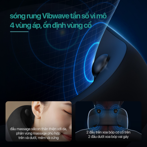 Máy massage cổ vai gáy PHILIPS PPM3306 chế độ sóng rung