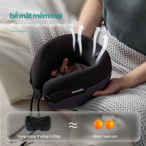 Máy massage cổ vai gáy PHILIPS PPM3306 chất liệu