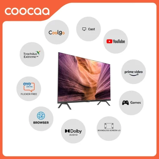 Smart Tivi Coocaa 32S3U HD 32 inch - Quốc Tế - Hàng Chính Hãng