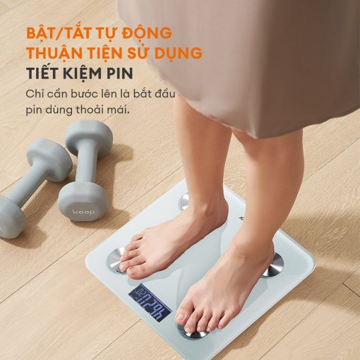 Cân điện tử sức khỏe thông minh Gaabor GWS-M02A tự động bật tắt