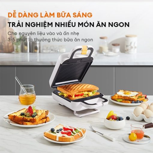 Máy kẹp sandwich SM60M-WH01A tiện lợi