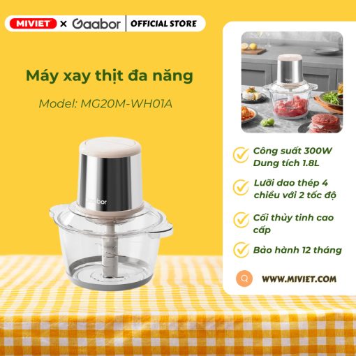 Máy xay thịt đa năng GAABOR MG20M-WH01A chính hãng