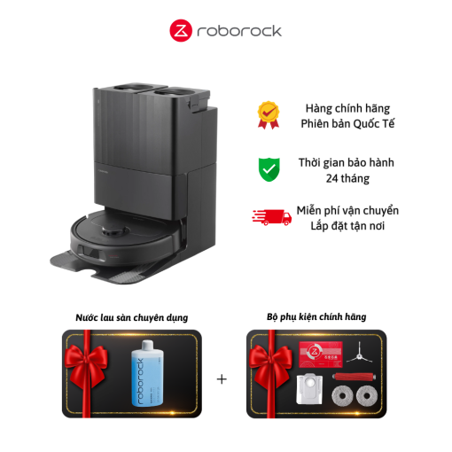 Robot Hút Bụi Lau Nhà Roborock Q Revo S (Trắng/ Đen) – Bản quốc tế – Chính hãng
