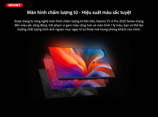 Tivi Xiaomi A Pro 43 inch 4K QLED 2025 – Bản Quốc Tế