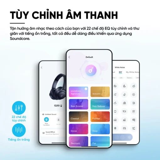 Tai nghe không dây chụp tai Anker Soundcore Q20i - Chính Hãng