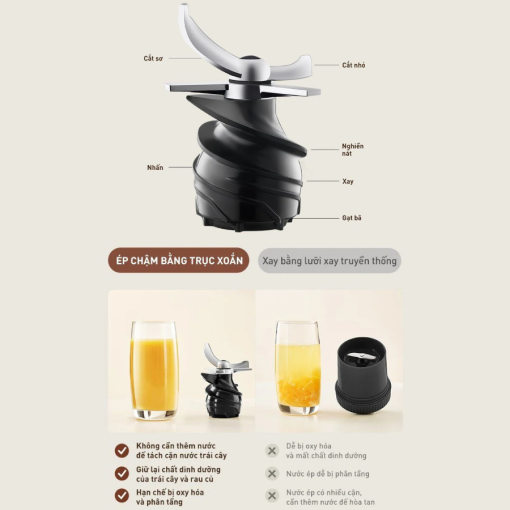 Máy ép chậm Joyoung JSJ-550 | Dung tích 800ml | Công suất 120W