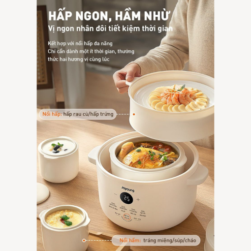 Nồi nấu chậm Joyoung JSC-187 | Dung tích 1.8L | Công suất 300W