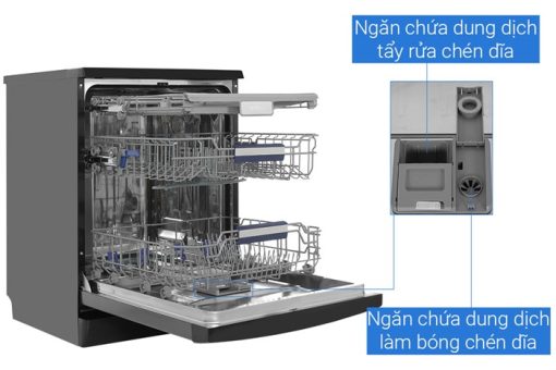 HAFELE HDW-F602EB – 538.21.360 – Máy rửa chén độc lập (14 bộ bát đĩa) – Chính hãng – BH 24 tháng