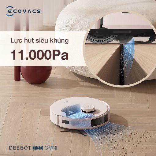 Robot hút bụi lau nhà Ecovacs T30 Omni - Quốc Tế